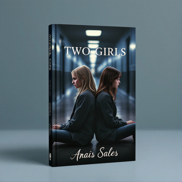 The cover features a close-up shot of two twelve-year-old girls sitting back to back, looking downcast and lonely. One girl has blonde hair, while the other has brown hair. The background is a dimly lit school hallway, adding to the atmosphere of loneliness and isolation.