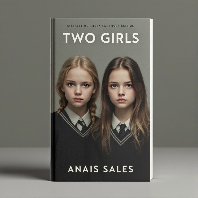 The cover features a close-up of two 12-year-old girls standing side by side. One girl has blonde hair while the other has brown hair. They are wearing matching school uniforms and have a solemn expression on their faces. The background is a muted color palette to convey a sense of loneliness.