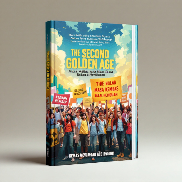 The cover features a vibrant and energetic image of a group of young students holding banners and protesting. The image is positioned at the top half of the cover, with the book title placed below it. The author's name is placed at the bottom of the cover, in a clean and modern font.