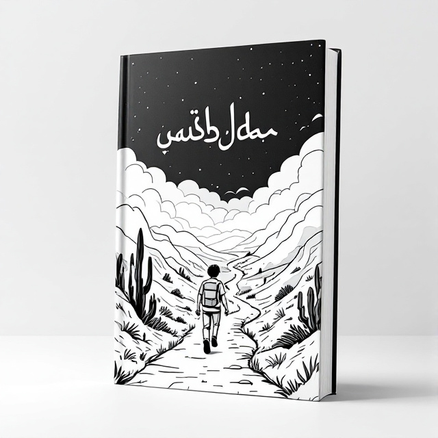 The cover features a cartoon-style black and white illustration of a person walking on a path towards their personal mission. The illustration shows the person facing challenges and overcoming obstacles along the way.