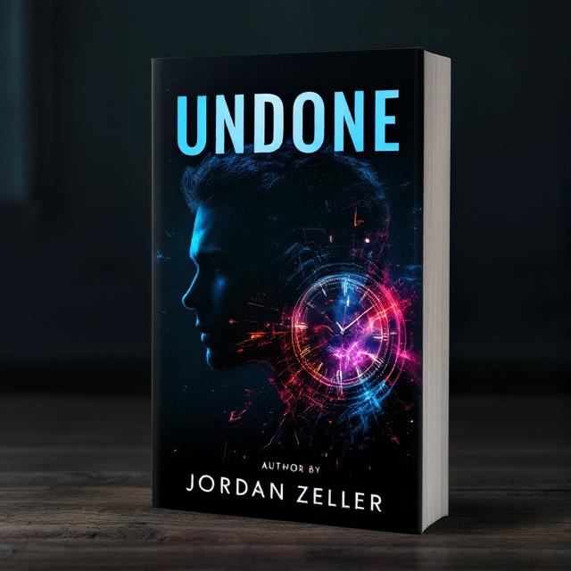 The cover features a young male silhouette against a backdrop of a time watch. The silhouette is slightly faded and shows a sense of mystery. The time watch is depicted in bright, vibrant colors, representing the element of brightness in the book. The overall composition is dull and dark, creating a sense of intrigue and suspense.