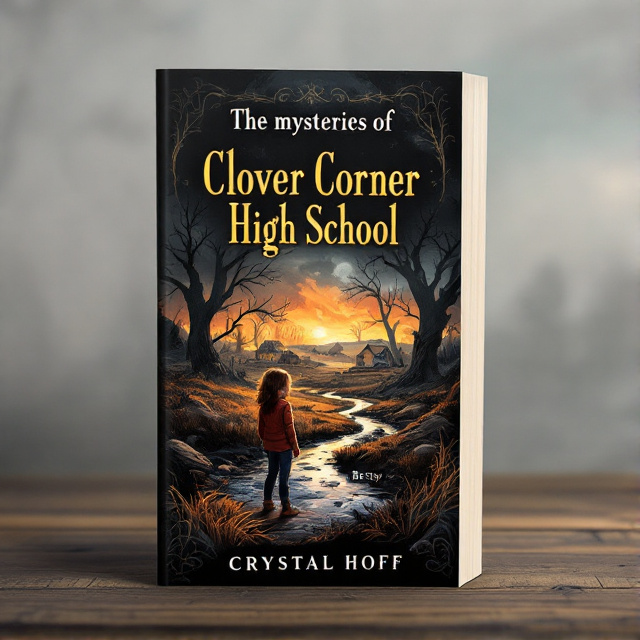 The cover features an illustration of a burned farm in the background, with a creek flowing nearby. In the foreground, there is a nine-year-old girl named Betsy, looking both curious and determined. The overall style is realistic with a touch of mystery.