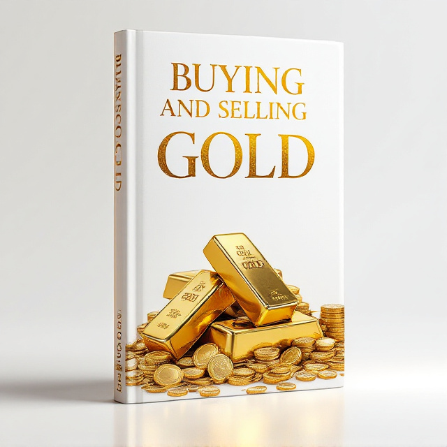The cover features a white background with a prominent image of gold bars and coins. The image is placed at the center of the cover, with a slight tilt for a dynamic effect. The title of the book is placed above the image in bold, metallic gold typography, while the subtitle is placed below the image in a clean, modern font.