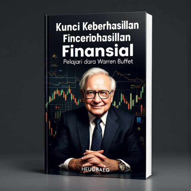 The cover features a prominent image of Warren Buffett, surrounded by a background of financial charts and graphs. The title of the book is placed at the top in bold white letters, while the author's name is displayed at the bottom in a sleek black font.