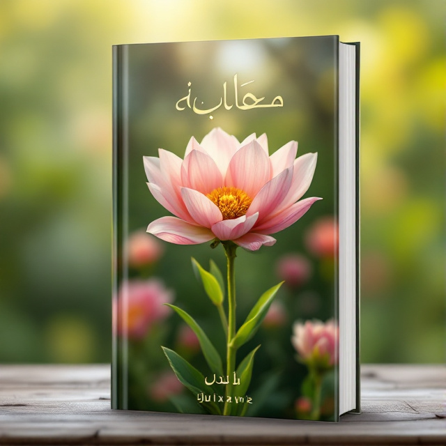 The cover features a close-up image of a blooming flower, symbolizing inner growth and transformation. The background is a blurred nature landscape, creating a sense of serenity and connection to the natural world.