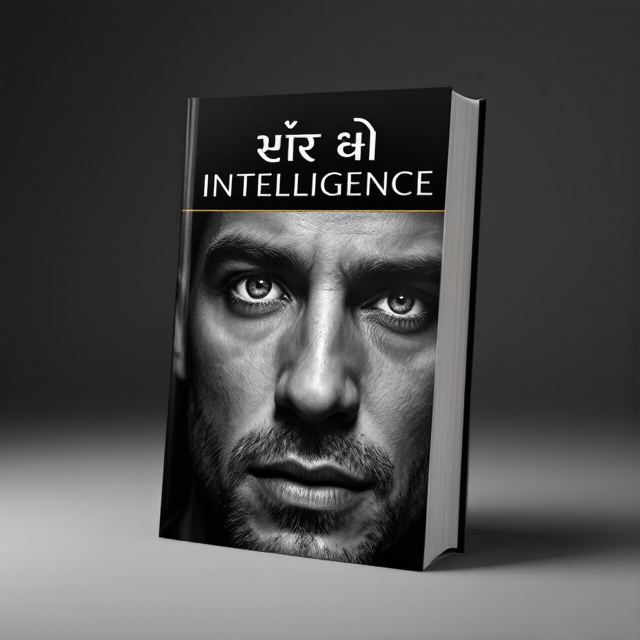 The cover features a close-up image of a person's face, with their eyes looking directly at the viewer. The image is in black and white, emphasizing the emotions on the person's face. The person's expression shows a high level of emotional intelligence and is evocative of the book's theme of emotional intelligence.