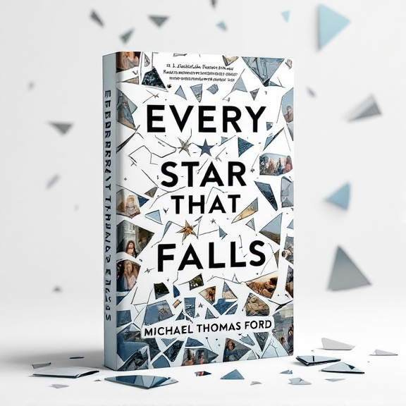The cover features broken mirror fragments scattered across a white backdrop. Each mirror fragment reflects a different scene from the journey depicted in the book, showcasing moments of reflection, resilience, and courage.
