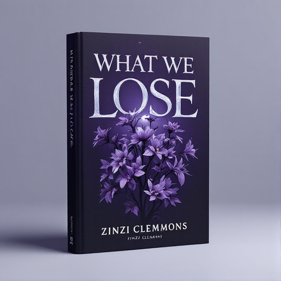 The cover features a dark purple background with a soft gradient. In the center, there is a cluster of nightshade flowers, highlighted by the silver moonlight. Shadows are strategically placed to create a mysterious and eerie effect. From behind the flowers, a partially hidden object peeks out, adding to the intrigue.