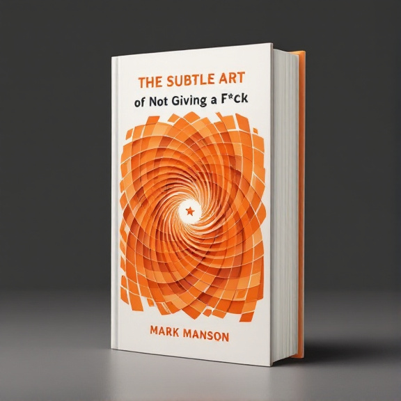 The cover features an abstract pattern of shapes in various shades of orange, forming a mesmerizing vortex in the center of the cover. The shapes are dynamic and evoke a sense of movement and curiosity.
