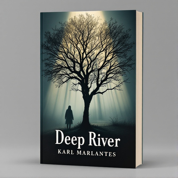 The cover features a solitary tree, with its branches reaching towards the sky. The tree is illuminated by a spotlight of dappled sunlight, casting long shadows towards a ghostly, indistinct figure in the background. The overall tone is mysterious and introspective.