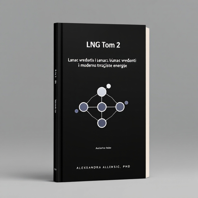 The cover features a minimalist design with a black background. In the center, there is a value chain graphic that represents the interconnectedness of gas hubs in the modern energy market. The chain consists of linked circles, each representing a different aspect of the value chain. The circles are different shades of gray, adding depth to the design.