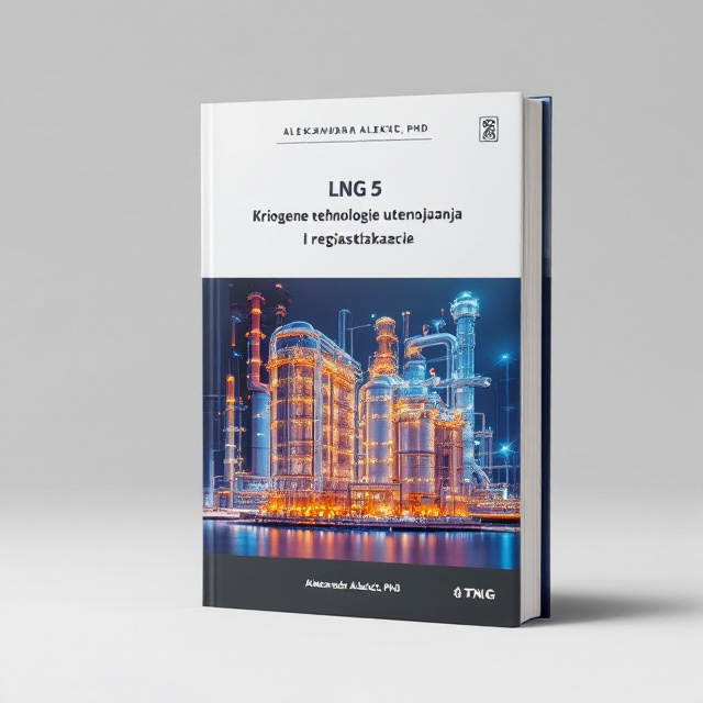 The cover features a minimalist design with a bold and visually striking image of the cascade cryogenic gas liquefaction technology. The image is placed at the center of the cover and is surrounded by negative space, giving it a clean and modern look.