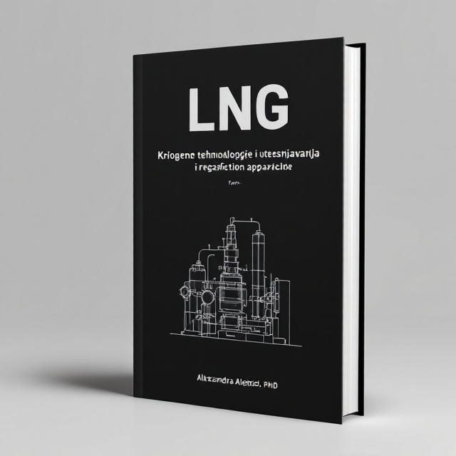 The cover features a black background with a central focus on a gas liquefaction machine, specifically the Cailletet liquefaction apparatus. The machine is depicted in a minimalistic style, emphasizing its intricate details and scientific nature. The title of the book is boldly displayed at the top, with the author's name shown at the bottom.