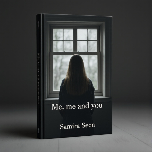 The cover features a girl with long straight hair, positioned in the center of the design. She is looking out of a window from inside an empty room. The overall tone of the image is dark and somber, evoking a sense of sadness and anxiety.