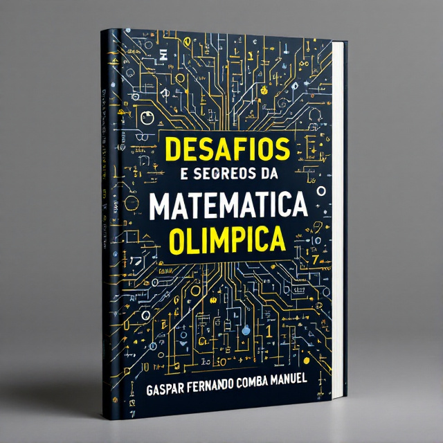 The cover features a vibrant and dynamic arrangement of numbers, formulas, and mathematical symbols, creating a sense of curiosity and mystery. The central focus is a series of interconnected lines forming a complex mathematical pattern, representing the challenges and secrets of Olympiad Mathematics.