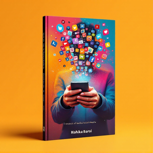 The cover features a bold and striking image of a person holding a smartphone, with social media icons floating around them. The image is placed against a vibrant and colorful background, representing the impact of social media on political participation and discourse.