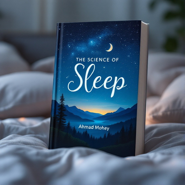 The cover features a serene and peaceful landscape with a starry night sky. In the foreground, there is a comfortable bed with a soft, inviting pillow. The moonlight gently illuminates the scene, creating a dreamy atmosphere.