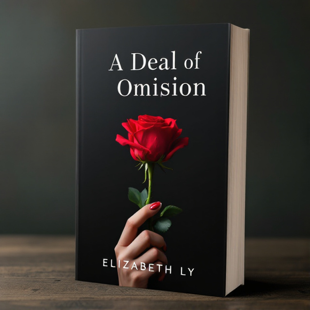 The cover features a close-up shot of a woman's hand, holding a red rose against a black background. The hand is slightly out of focus, creating a sense of mystery and intrigue. The red rose symbolizes love and passion, while the black background adds a touch of darkness and intrigue to the overall composition.