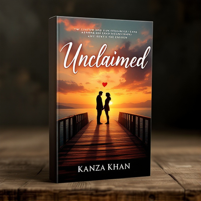 The cover features a silhouette of a couple standing on opposite ends of a bridge, symbolizing the separation between them. The background showcases a beautiful sunset, representing the emotions of love and longing.