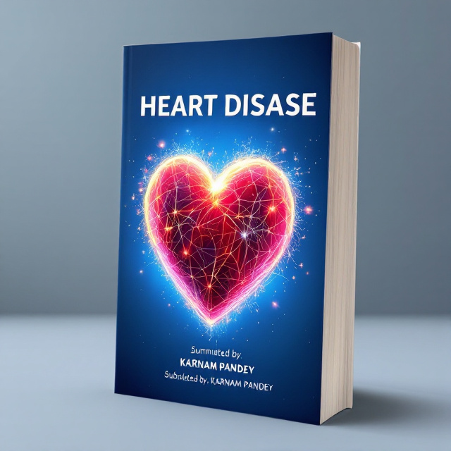 The cover features a close-up image of a healthy heart against a blue background. The heart is surrounded by a glowing aura, symbolizing the cure for heart disease.