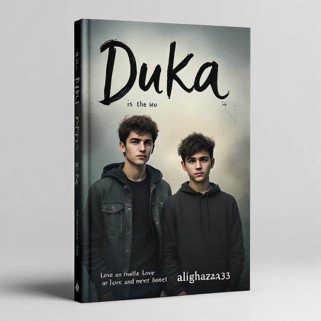 The cover features two teenage boys standing side by side, facing forward. They are shown in a slightly desaturated color scheme to reflect the somber tone of the book. One boy has a sad expression while the other has a hint of a smile, representing the emotions of sadness and happiness. The background is a blend of dark and light colors to symbolize the contrasting themes of love and neglect.