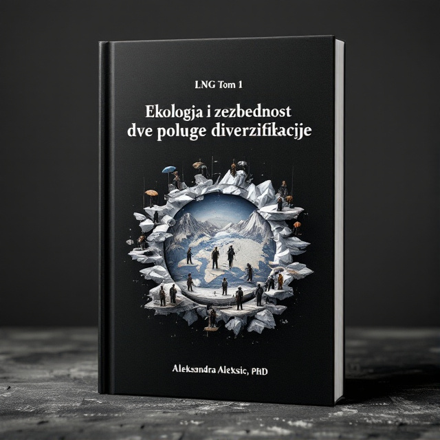 The cover features a matte black background with a central focus on the Arctic Circle, depicted as a circular map. On the map, there is a theatrical stage, representing performance and manipulation, with marionettes positioned strategically. Some marionettes are dressed in costumes and carry umbrellas, while others wear coal miner costumes. Melting glaciers are depicted in the background as elements of nature.