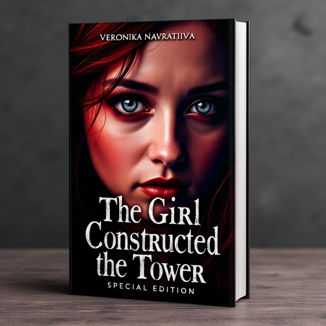 The cover features a close-up of a young woman's face, with a mysterious, haunting expression. The background is a combination of dark red and black, creating a sense of intrigue and darkness. The woman's eyes are emphasized, showcasing the supernatural element of the story.