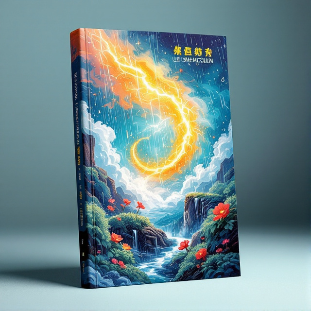 The cover features a vibrant and energetic illustration of thunder and rain spreading deep dew, symbolizing the power and rejuvenation as described in the book's excerpt. The illustration is colorful and eye-catching, capturing the attention of potential readers.