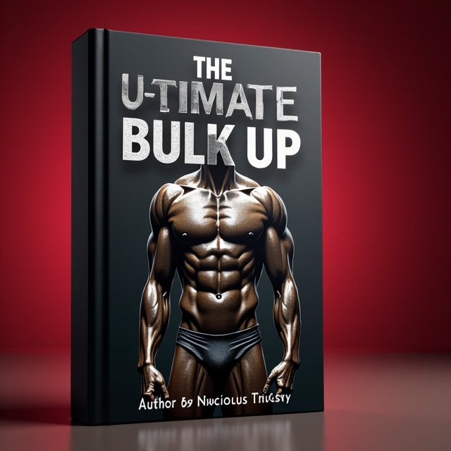 The cover features a close-up image of a bronze statue of a muscular man. The statue is positioned at an angle, with the focus on the well-defined muscles, conveying strength and determination. The background is a gradient of deep red to dark gray, adding a sense of intensity and power to the overall design.