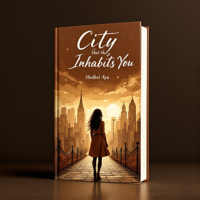 The cover features a beautiful illustration of a woman standing at a crossroad, symbolizing the protagonist's journey of love, separation, and self-discovery. The woman is depicted with a sad expression, representing the psychological turmoil she goes through. The background showcases a cityscape, representing the city that inhabits her. The overall color tone is brown, representing the protagonist's resilience and determination.