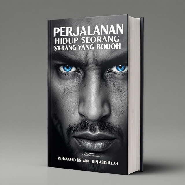 The cover features a close-up image of a person's face, with a determined and resilient expression. The image is in black and white, except for the eyes, which are in soft blue to match the primary color preference. The title of the book is placed at the top in bold white font, with the author's name below it in a smaller and elegant font. A tagline or quote is placed at the bottom of the cover, emphasizing the theme of resilience.