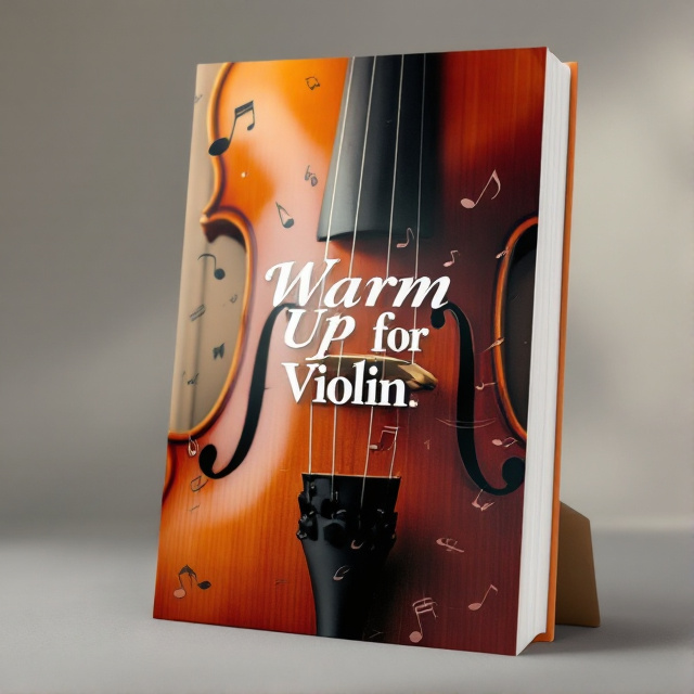 The cover features a close-up image of a violin, with the strings and the wooden body being prominently displayed. The image is surrounded by musical notes that give a sense of movement and rhythm. The overall style is elegant and timeless, with a warm color palette that evokes the emotions associated with playing music.