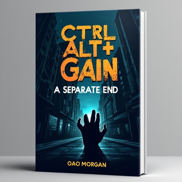 The cover features a dark and ominous cityscape with tall buildings, symbolizing power and greed. The foreground shows a hand reaching out to grab a computer mouse, representing the theme of control and manipulation. The colors are primarily dark and intense, adding to the sense of fear and tension.