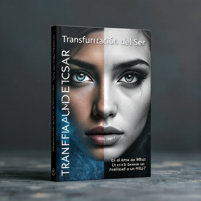 The cover features a close-up image of a person's face, with one half in color and the other half in black and white. The colored half reveals an expression of doubt, while the black and white half portrays a sense of awe and mystery. The background is a blend of blue and gray tones, creating a sense of depth and introspection.