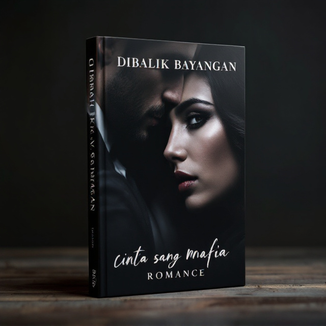 The cover features a close-up of a man and a woman, their faces partially obscured by shadows. The man, dressed in a suit, represents the mafia leader, while the woman, with a hint of vulnerability in her eyes, symbolizes the young girl forced into this dangerous world. Their faces are shown in profile, creating a sense of mystery and intrigue.