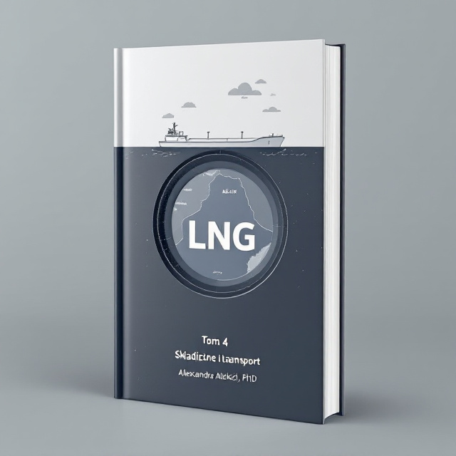 The cover design features a callout shape that resembles a double-walled vessel, representing the origin of the double wall tank used for LNG storage. Inside the callout, there is an illustration of a map of Algeria, highlighting the location, while the England coast is also illustrated, representing the point of destination. Above the callout, there is an illustration of an LNG tanker, symbolizing the journey of transport. The overall style is minimalist, with clean lines and simple illustrations.