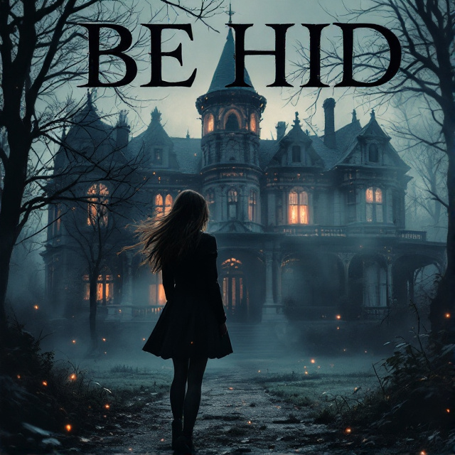 The cover features a 19th century New York mansion in the background, with a misty and eerie atmosphere. In the foreground, an eighteen-year-old girl is standing alone, looking slightly uneasy. There are hints of romance and powers in the air, represented by subtle glowing particles around the girl.