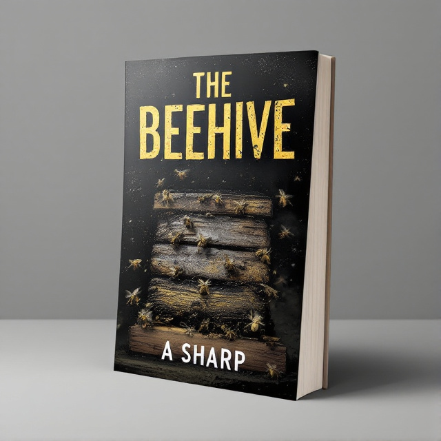 The cover features a close-up image of a beehive, with bees buzzing around it. The beehive is depicted in a dark and mysterious style, hinting at the thriller genre. The bees are shown in a blurred motion, adding to the sense of suspense and danger.