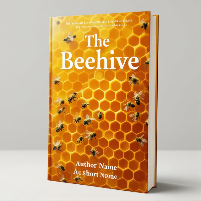 The cover features a close-up image of a honeycomb, with bees flying in and out of the cells. The honeycomb is prominently displayed in the center, with the bees adding movement and life to the scene. The colors are warm and inviting, with shades of golden yellow and amber.