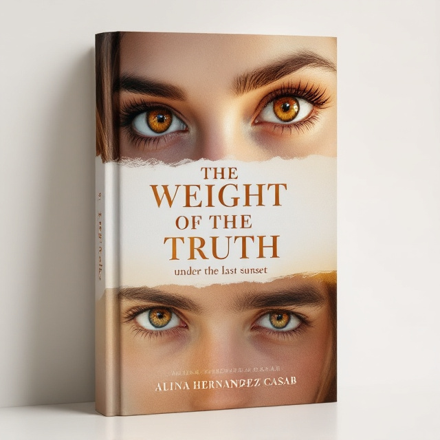 The cover features a close-up image of a girl's brown eyes at the top and a close-up image of a boy's honey eyes at the bottom. The eyes are realistic and filled with emotion, capturing the love-hate dynamic between the characters. The background is a gradient of light colors, symbolizing the last sunset and creating a sense of warmth and intimacy.