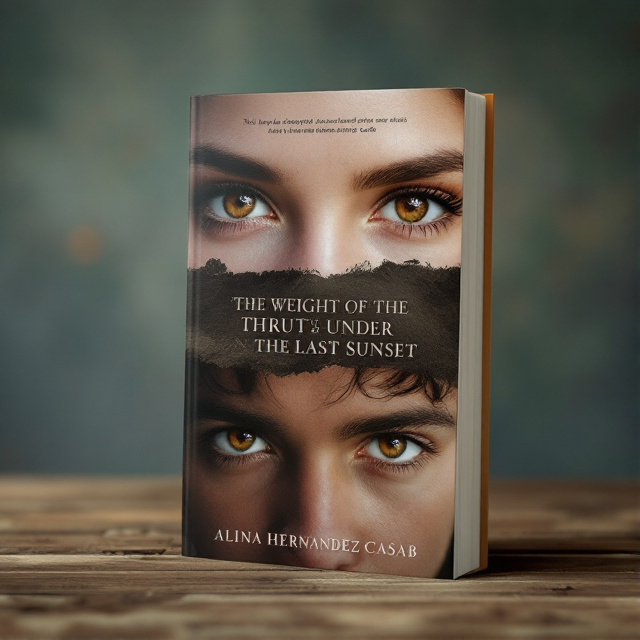 The cover features a close-up image of a girl's brown eyes on the top half and a close-up image of a boy's dark brown eyes on the bottom half. The composition is realistic and captures the intensity of their emotions.