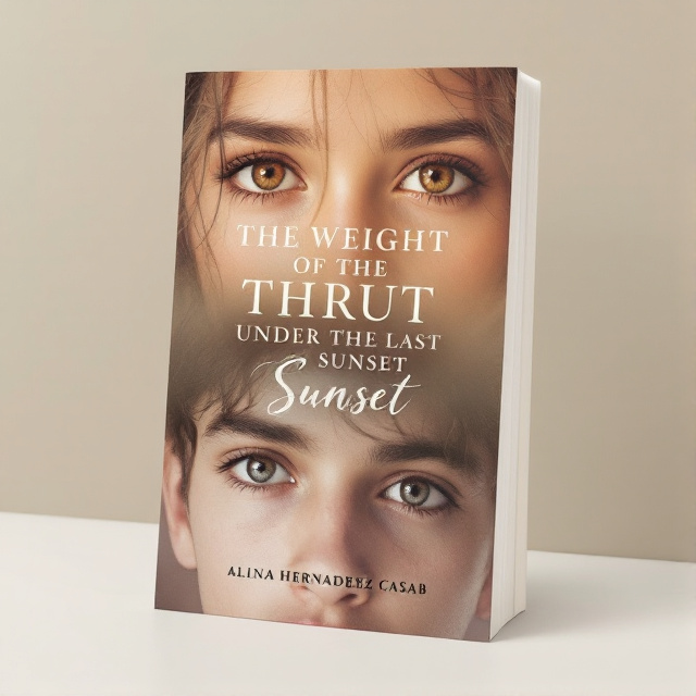 The cover features a close-up shot of a girl's face on the top half, with light brown eyes reflecting love and warmth. On the bottom half, a boy's face is shown, with dark eyes reflecting a mix of love and sadness. The background is a soft, light color to convey a sense of hope and innocence.