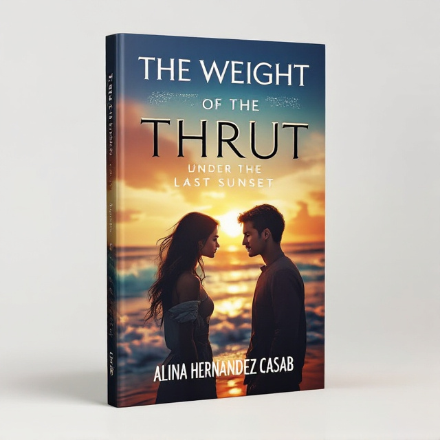 The cover features a beautiful beach scene at sunset, with the ocean waves crashing against the shore. In the foreground, a girl and a boy are facing each other, their expressions capturing the emotions of love and hate. The warm colors of the sunset create a romantic and intense atmosphere.
