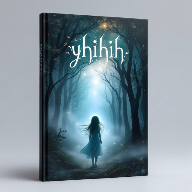 The cover features a mystical forest with towering trees and fog rolling through. In the center, there is a young girl with flowing hair and an ethereal glow surrounding her.