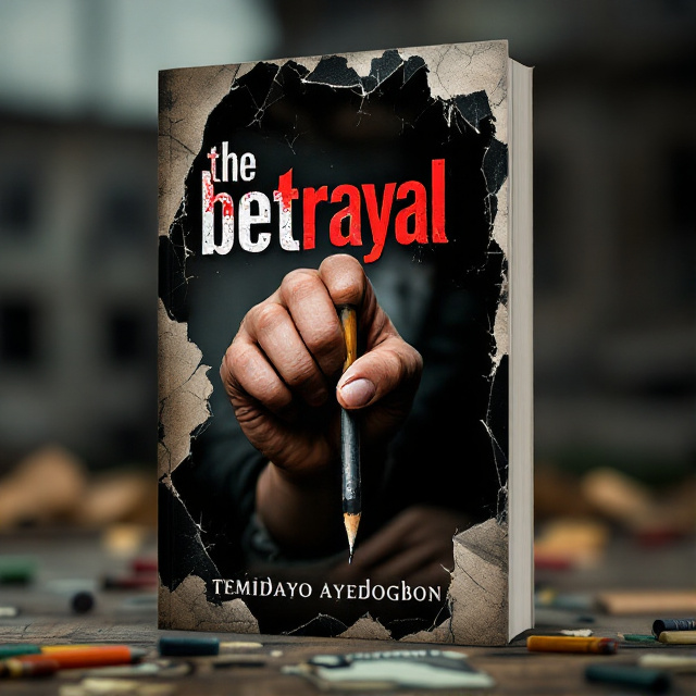 The cover features a close-up image of a child's hand gripping a broken pencil, symbolizing the betrayal and neglect within the school system. The hand is surrounded by dark and ominous shadows to represent the cover-up and corruption happening behind the scenes.