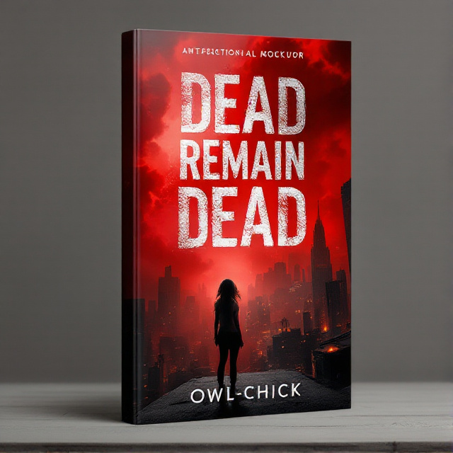The cover features a girl standing on top of a tall building, gazing out at a post-apocalyptic world. The sky is filled with red fog, creating a sense of danger and suspense. The girl's expression is intense and determined, reflecting the thrilling nature of the story.