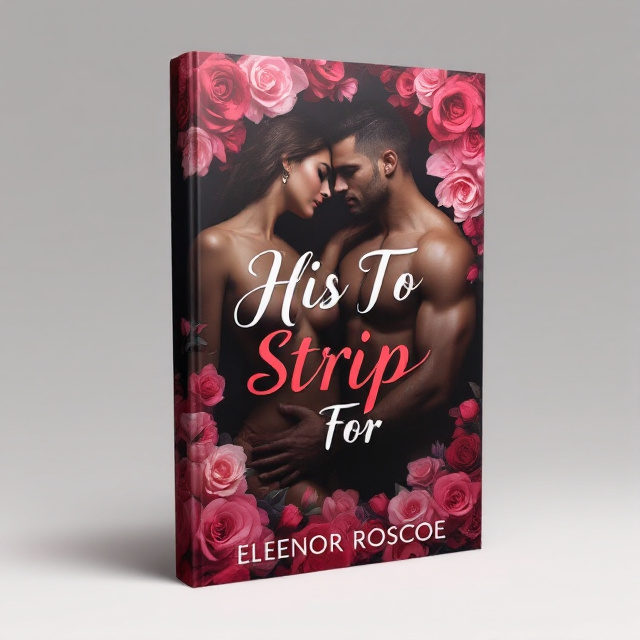 The cover features a close-up shot of an intimate moment between a man and a woman, with the woman in a seductive pose and the man gently holding her. This scene is framed by a border of roses, symbolizing love and passion. The color scheme is a combination of deep reds and soft pinks, adding to the romantic atmosphere.