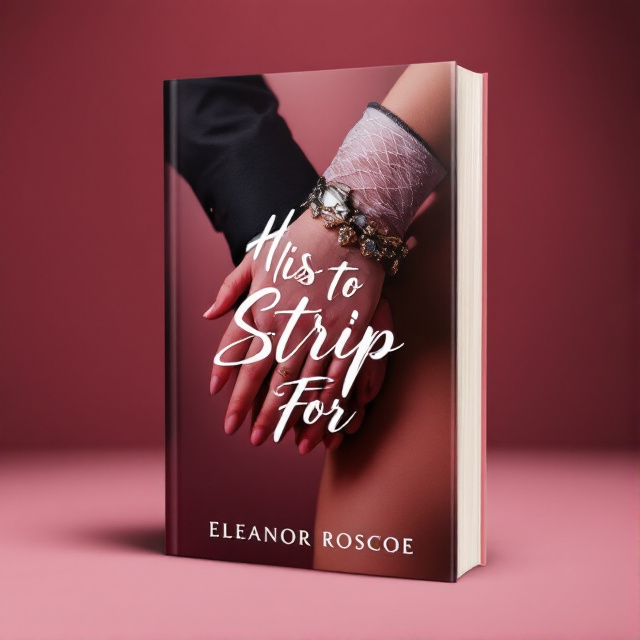 The cover features a close-up shot of a couple's entwined hands, with one hand wearing a wedding ring and the other hand adorned with a striptease glove. The background is a subtle gradient of red and pink, creating a sensual and romantic atmosphere.