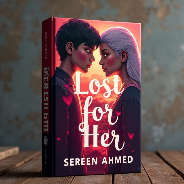 The cover features a close-up of the two high school students, the boy with black hair and red eyes standing beside the girl with silver hair and yellow eyes. The boy is shown manipulating blood, while the girl stares at him in awe, demonstrating her shapeshifting power. The background is filled with a soft, romantic atmosphere.