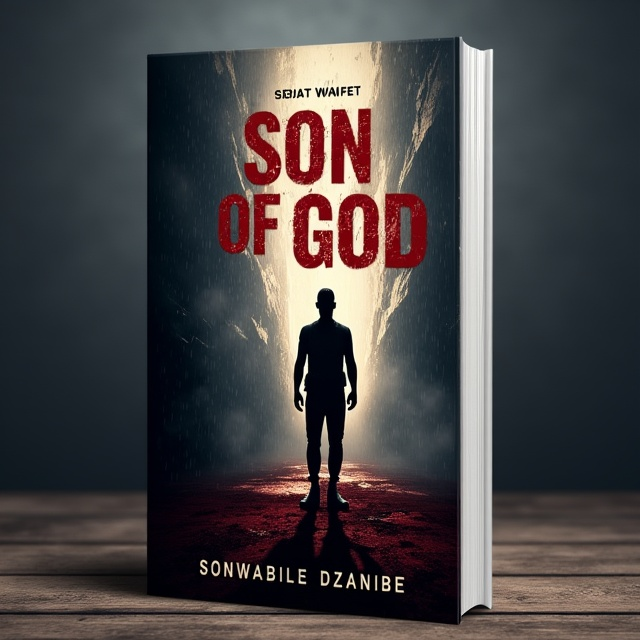 The cover features a faceless soldier standing in a dark abyss, with his gaze directed upwards towards a beam of light. Blood rain is pouring down, adding a sense of despair and suffering. The soldier's shadow is cast onto the ground, symbolizing the weight of his past and the darkness within.